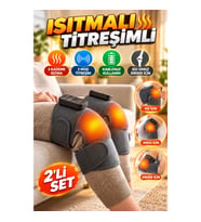 Isıtmalı Titreşimli Eklem Masaj Bandı – Kablosuz Diz, Omuz ve Dirsek İçin 2'li Set