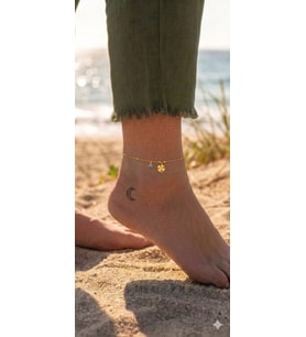 925 Ayar Gümüş Minimal Top Zincir Nazar Gözlü Halhal Çeşitleri.rose.gold.rodaj Renk Seçeneği
