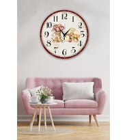 Bilge Retro Tasarımlı Duvar Saati 35 X 35 Cm (Baskılı)