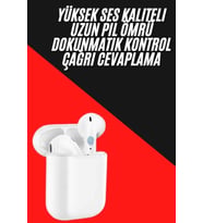 Yeni Nesil Çift Mikrofonlu Dokunmatik Kablosuz Bluetooth Kulaklık