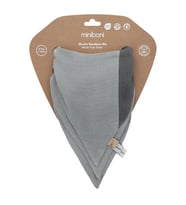 Miniboni 3'lü Müslin Fular - Grey
