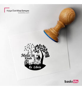 Kişiye Özel Kitap Damgası Kitap Mührü Kaşe Kitap Mühür Özel Damga 23