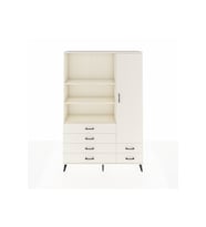 Arges Gardrop 7 Raflı 6 Çekmeceli Tek Kapaklı  132x30x195 Aytaşı-Aytaşı