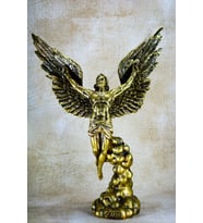 Narçiçeği Yunan Kahraman Icarus Altın-Bronz Heykel Biblo (Gold)
