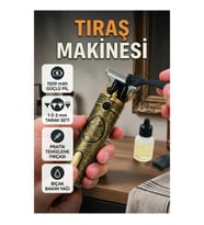 Şarjlı Saç ve Sakal Tıraş Makinesi – 1500 mAh Batarya ve 1-2-3 mm Tarak Seti