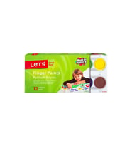 Lets Parmak Boyası 25 ML 12 Renk Çocuk Parmak Boyası (Karışık)