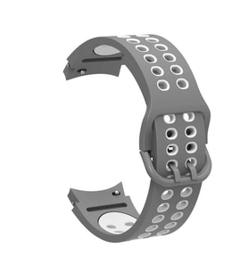 Samsung Galaxy Watch 4 40mm 20mm Uyumlu Kordon Silikon Esnek Yumuşak Delikli Spor KRD-02 Kayış
