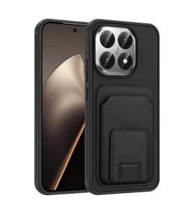 Lexroo Xiaomi 15T Kılıf Kartlıklı TPU Bikart Kılıf - Siyah