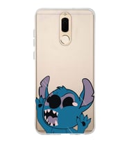 Huawei Mate 10 Lite Uyumlu Stitch Desenli Şeffaf Telefon Kılıfı