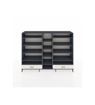 Hyperion Dolap 14 Raflı 2 Çekmeceli  220x44x163 Antrasit-Antrasit/Aytaşı