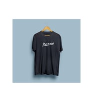Oversize Picasso Yazı Baskılı Unisex T-shirt (Siyah)