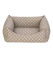 Pet Comfort Uniform Bej Puantiyeli Kedi ve Köpek Yatağı S 50x40cm