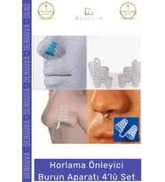 #BurunAparatı Ergonomik Tasarım Medikal Silikon Uyku Kalitesi Horlama Önleyici Burun Aparatı 4'lü Se