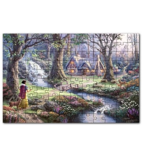 Cakapuzzle Ağaçlar Arasındaki Kahverengi Sanat Periler Puzzle Yapboz MDF (Ahşap) (120 Parça)