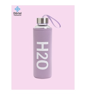 H2o Kılıflı Cam Matara 750 ML
