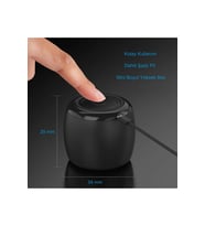 YENİLZD  Ses HOPARLÖR Mini Bluetooth Hoparlör Mini Boyut Yüksek Ses Wireless Speaker (Siyah)