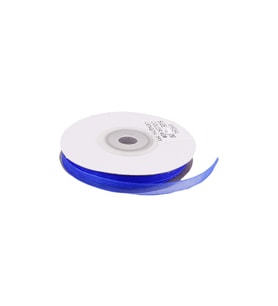 Organze Kurdele 6 MM (22 Metre)  Saks Mavi