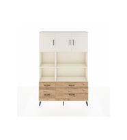 Arges Dolap 8 Raflı 4 Çekmeceli 3 Kapaklı 132x30x195 Aytaşı-Aytaşı/Çam