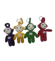 Maskot Teletubbies (Teletabiler) Takımı Amigurumi Organik Oyuncak