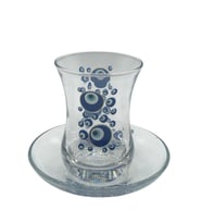 Desenli 6 Kişilik Çay Bardağı Seti