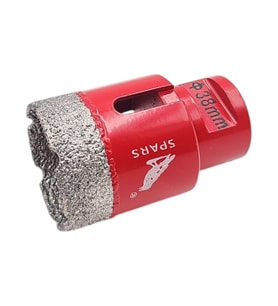Fixonic Spars SPA54129 38mm M14 Elmas Mermer Granit Delme Panç (Kırmızı)