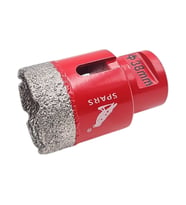 Fixonic Spars SPA54129 38mm M14 Elmas Mermer Granit Delme Panç (Kırmızı)