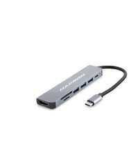 Type-C Combo Hub Hdmi 4K Usb 3.0 Kart Okuyucu 7 Port - Gri HDX7835