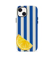 iPhone 15 Plus Vorian Çift Katmanlı Kılıf Lemon Coast Stripe