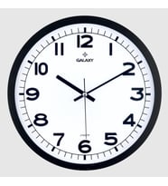 DUVAR SAATİ GALAXY YUVARLAK SİYAH