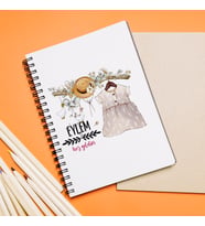Hoş Geldin Bebek Tasarımlı Defter Kişiye Özel