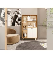 Merlin Mobilya Milano 2 Kapaklı 7 Bölmeli Kitaplık