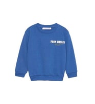 Erkek Bebek Pamuklu İki İplik Kuzey Sweatshirt (İndigo)