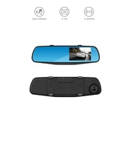 Araç İçi Kamera Gece Görüşlü LCD Ekranlı 1080P Ön ve Arka Dikiz Aynası TA05 Siyah
