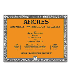 Arches Suluboya Blok Rough Natural White 300 gr 23x31 cm 20 Sayfa 