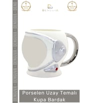 #Bardak Uzay Temalı Porselen Kaliteli Modern Şık Tasarım Dekoratif Hediye Kupa Bardak 11*15 Cm