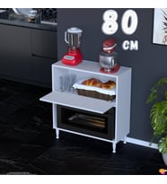 Eliusta Nova Çok Amaçlı Mutfak Modülü 80x87x32 cm Fırın Dolabı Ekmeklik ve Mutfak Düzenleyici