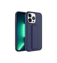 Apple iPhone 14 Pro Uyumlu Kılıf Zore Qstand Kapak (Lacivert)