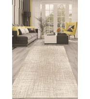 Dijital Kaymaz Taban Yıkanabilir Modern Renkli Salon Halısı Mutfak Halısı Yolluk ND-HT-562 (Bej)