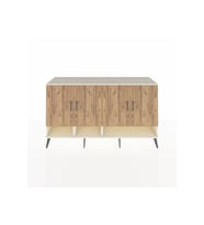 Kronos Konsol 6 Raflı 4 Kapaklı 176x59x99 Aytaşı-Çam/Aytaşı