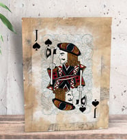 BK Gift İskambil Maça Vale Tasarımlı Dekoratif Mini Kanvas Tablo 15x20cm-1