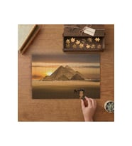 Piramitler - Mısır Tasarımı 240 parça Ahşap Puzzle Ahşap Kutuda MP06505