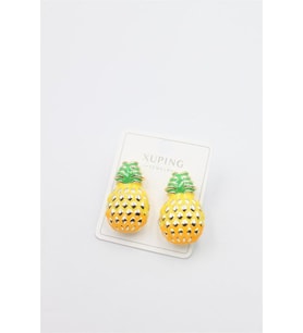 Northcity Mineli Ananas Küpe - Altın