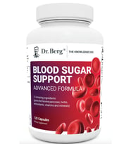 Dr. Berg Blood Sugar Support Advanced Formula Chromium Potassium 120- Vegetable Capsul.Abd Menşei.64.