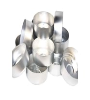25 ADET Boş Alüminyum Tealight Mum Kabı Maxi Boy (5,5*1,8 cm)