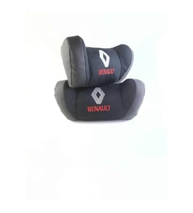 RENAULT OTO İKİLİ BOYUN YASTIĞI (Siyah)