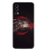 General Mobile Gm 23 Kılıf Resimli Desenli Baskılı Silikon Kurt ve Ay Yıldız 1403