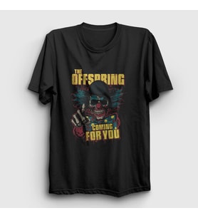 Presmono Unisex Siyah Clown The Offspring T-Shirt 176928tt