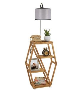 ASOS YANIK LAMBADER SİLİNDİR AÇİK GRİ ABAJURLU