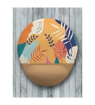 Tropikal Oval Bilek Destekli Mouse Pad