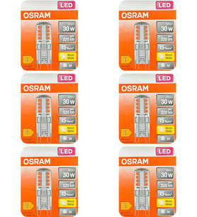 Osram 2,6W (30W) 2700K (Sarı Işık) G9 Duylu Led Kapsül Ampul (6 Adet)